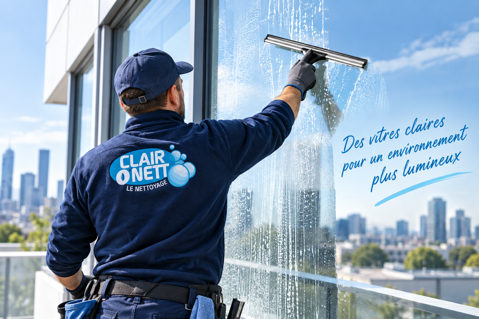 Nettoyage et lavage de vitres à Paris par Clair O’Nett